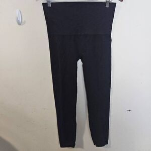 Spanx Leggings Womens 1X Black EcoCare Seamless 20344R